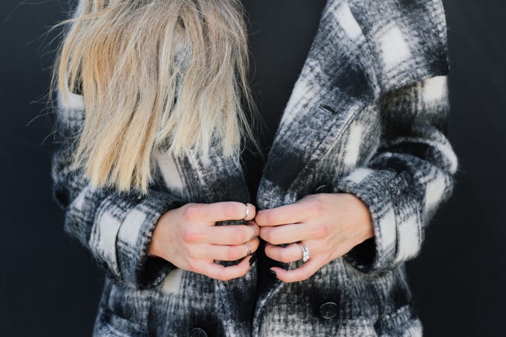 Banana Republic Plaid Coat 