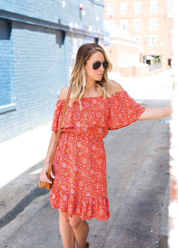 Off the shoulder dress