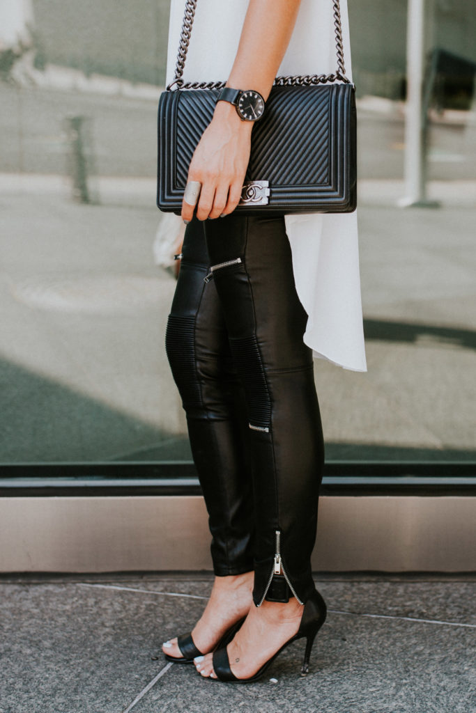 Vegan leather leggings @fiftytwothursdays