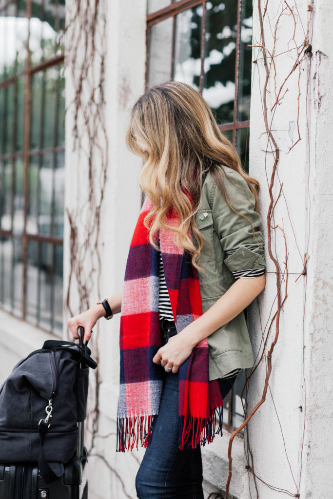 plaid scarf 