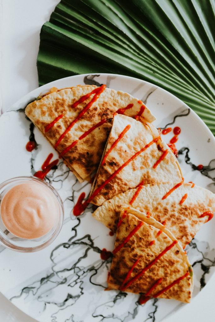 Honey Siracha Chicken Quesadilla 