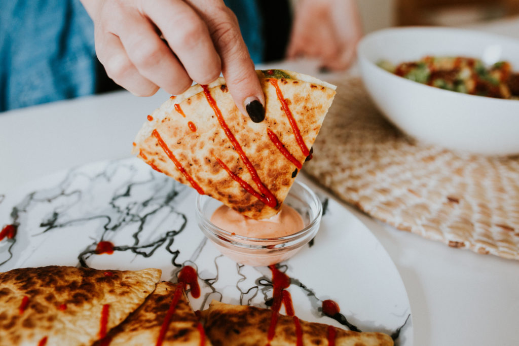 Honey Siracha Chicken Quesadilla 