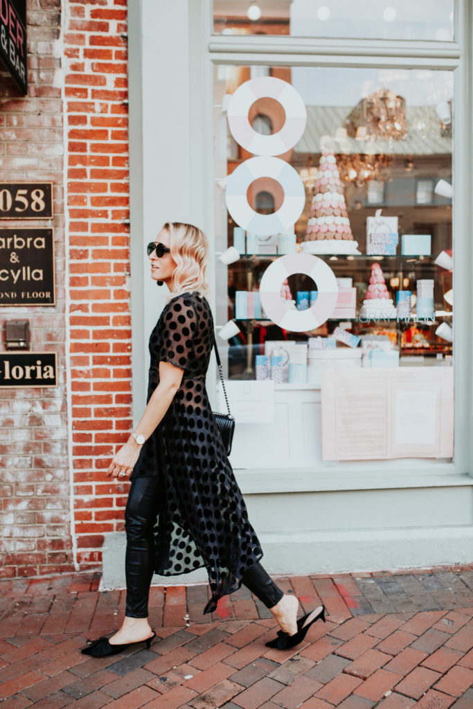 Sheer High Low Dress