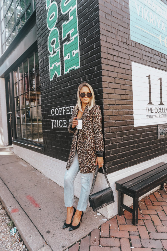 Leopard Print Blazer