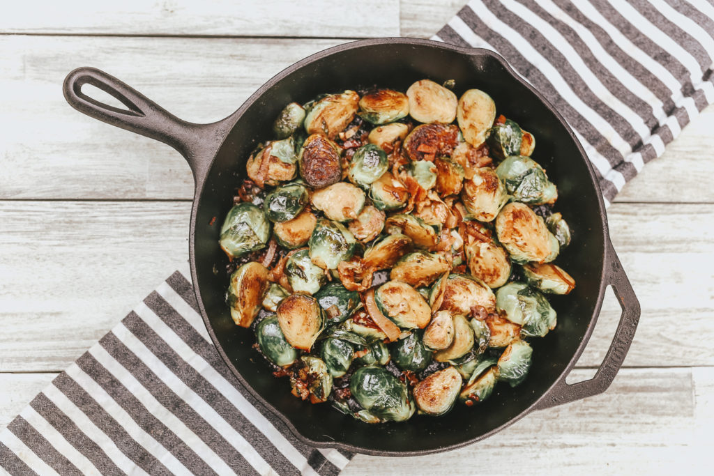 rosé infused brussels sprouts 