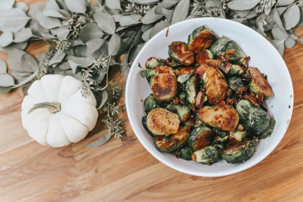 rosé infused brussels sprouts 